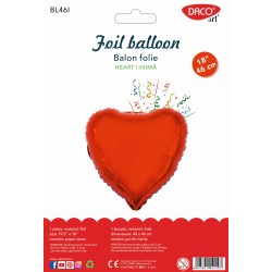 Balon folie Inima 46 cm DACO