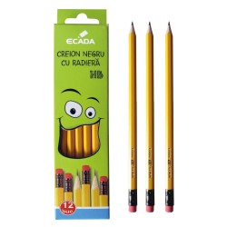 Creion negru cu radiera HB...