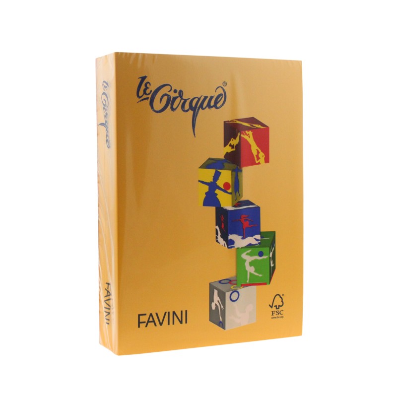 Carton color 160 g/mp A4 galben auriu Favini 201