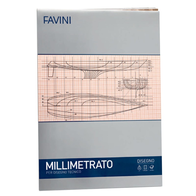 HARTIE MILIMETRICA 85G/MP A3 10 COLI FAVINI