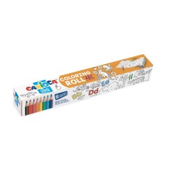 Set rola adeziva pentru colorat 198 X 30 cm + 8 creioane colorate ABC CARIOCA