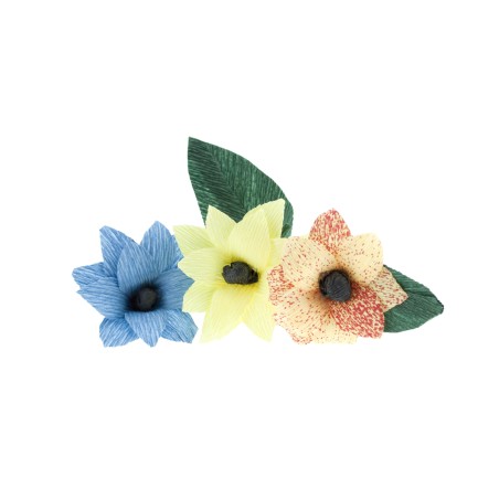 Hartie floristica 180 g - albastru metalizat
