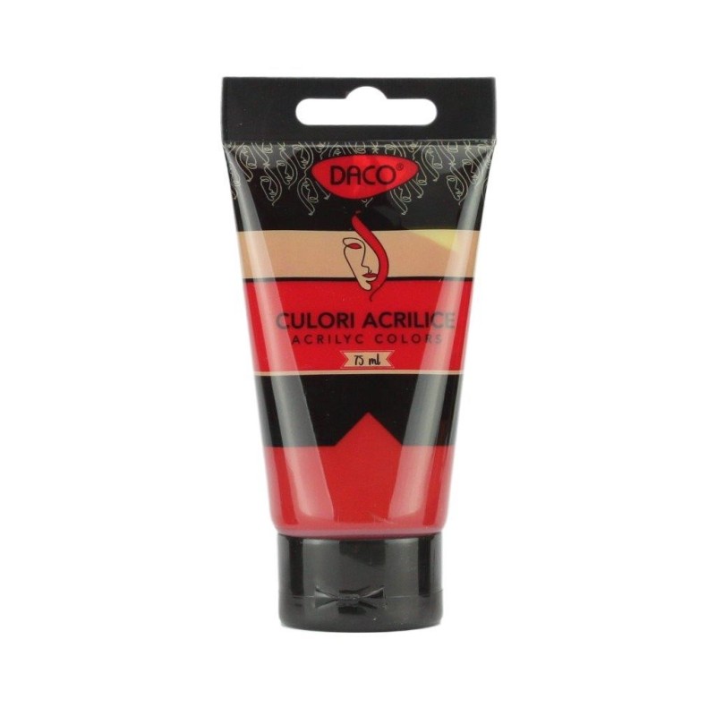 Culori acril 75 ml DACO rosu carmin CU375RC Culori acril 75 ml DACO rosu carmin CU375RC