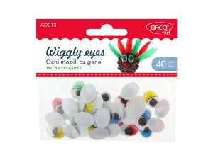 Accesorii craft - AD013 Ochi mobili colorați DACO
