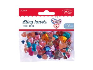 Accesorii craft - AD089 Inimi bling DACO