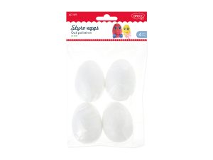 Accesorii craft - AD109 Ouă de polistiren 6.5 cm set 4 DACO