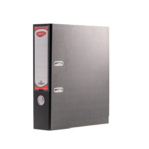 Biblioraft plastifiat 75 mm Negru DACO