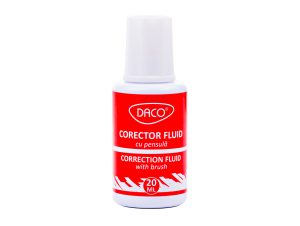 Corector fluid cu pensulă 20 g DACO