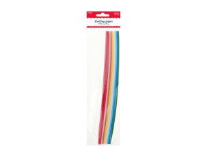 Hârtie quilling 30x0.5 cm, 300/set, 10 culori DACO