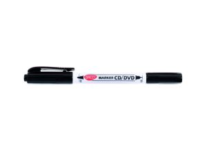 Marker CD/DVD 2 capete Negru DACO