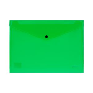 Mapă plastic plic cu capsă A4 Verde DACO