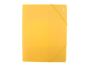 Mapă plastic cu elastic A4 Galben DACO