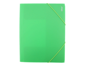 Mapă plastic cu elastic A4 Verde deschis DACO