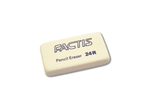 Radieră dreptunghiulară R24 FACTIS