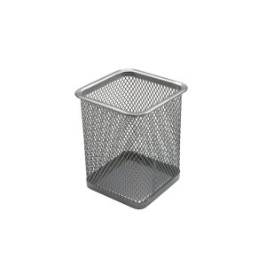 Suport birou pătrat Argintiu ECADA