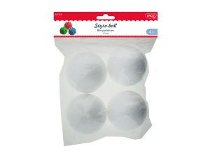 Accesorii craft - AD174 Bile polistiren set 4, 7.5 cm DACO