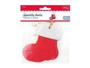 Accesorii craft - AD222 Cizmulici cu sclipici spumă DACO