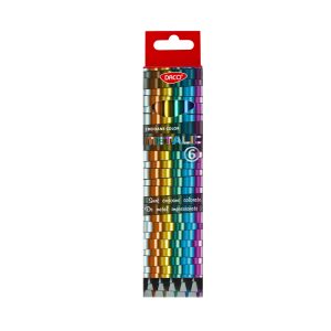 Creion color 6 culori metalice DACO
