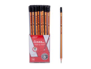 Creion negru cu radieră Linea HB DACO