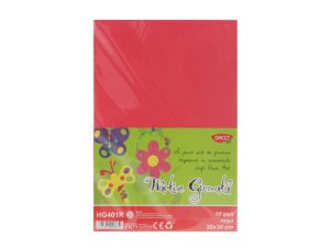 Hârtie gumată 10 coli Roșu DACO