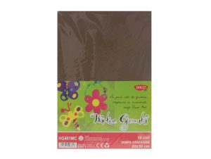 Hârtie gumată 10 coli Maro ciocolată DACO