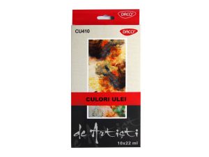 Culori ulei 10 culori 22 ml DACO