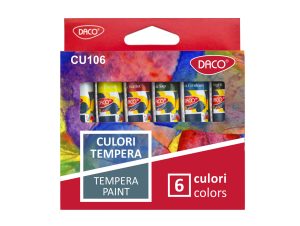 Culori tempera 6 culori 12 ml DACO