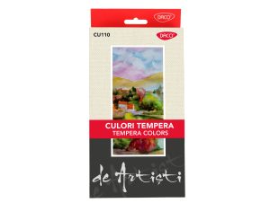 Culori tempera 10 culori 22 ml Artist DACO