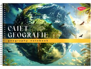 Caiet A4 geografie spiră 24 file DACO