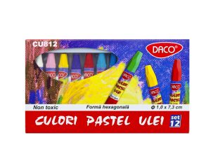 Culori pastel ulei 12 culori DACO