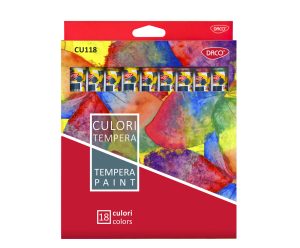 Culori tempera 18 culori 12 ml DACO