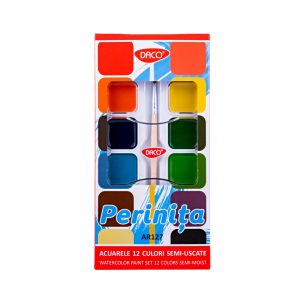 Acuarele 12 culori Perinița AR127 DACO