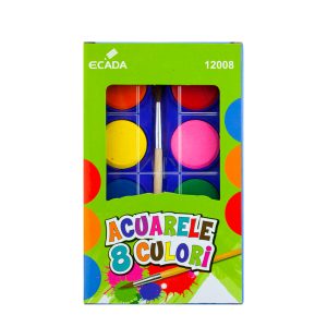 Acuarele 8 culori ECADA