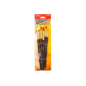 Pensule păr sintetic oblic set 6 DACO PN236