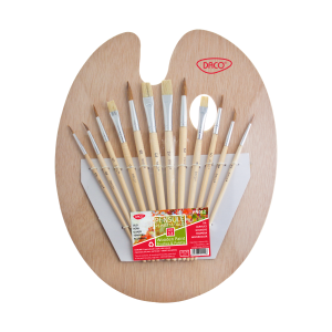 Pensule pe paletă set 12 DACO