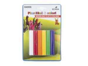 Plastilină 6x15 g ECADA