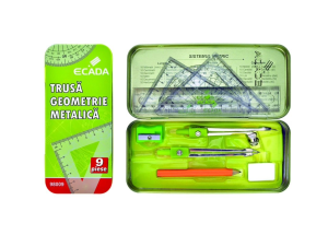Trusă geometrie metalică ECADA
