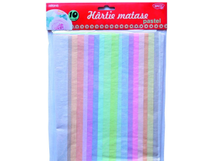 Hârtie mătase 10 culori pastel DACO