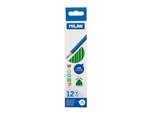 Creion color unicolor Set 12 Verde MILAN