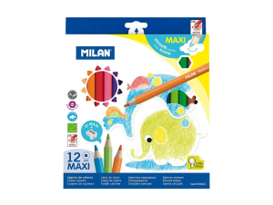 Creion color 12 culori Maxi hexagonal MILAN