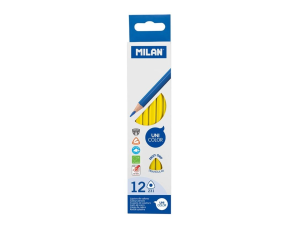 Creion color unicolor Set 12 Galben MILAN