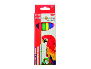 Carioca 6 culori vârf conic Unicoloră DACO