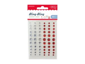 Accesorii craft - AD005R Bling bling diamante roșu DACO