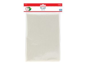 Accesorii craft - AD081C Fetru crem deschis set 4 DACO