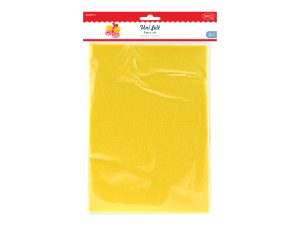 Accesorii craft - AD081G Fetru galben set 4 DACO