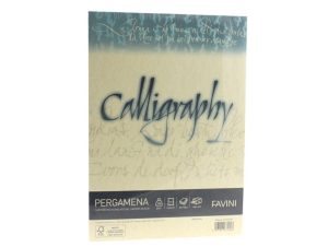 Hârtie caligrafie Pergamena A4 190 g/mp Crem FAVINI