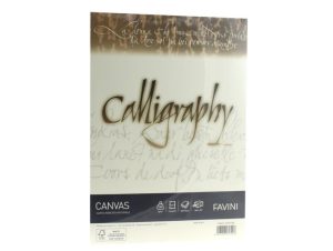 Hârtie caligrafie A4 Canvas 100 g/mp Crem FAVINI