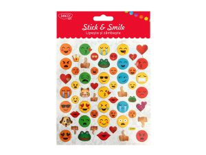 Abțibild - AB025 Smiley face Lipește și zâmbește DACO