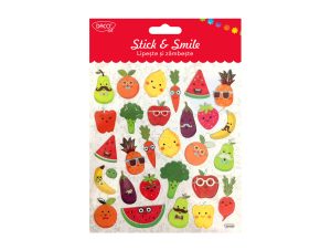 Abțibild - AB026 Fructe și legume Lipește și zâmbește DACO