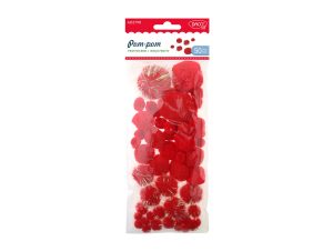 Accesorii craft - AD279R Pom-pom festiv roșu DACO